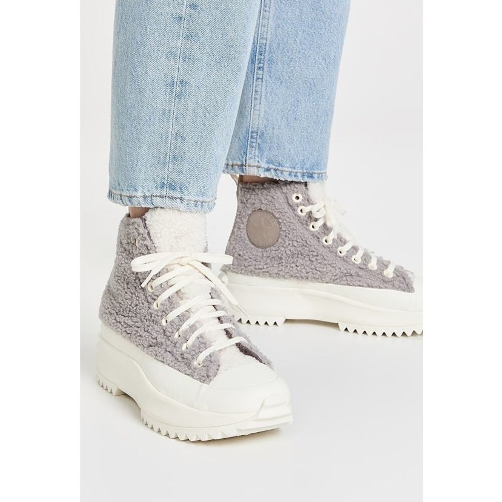 New Converse Run Star Hike Sherpa Lined Sneaker Women's Size 9.5